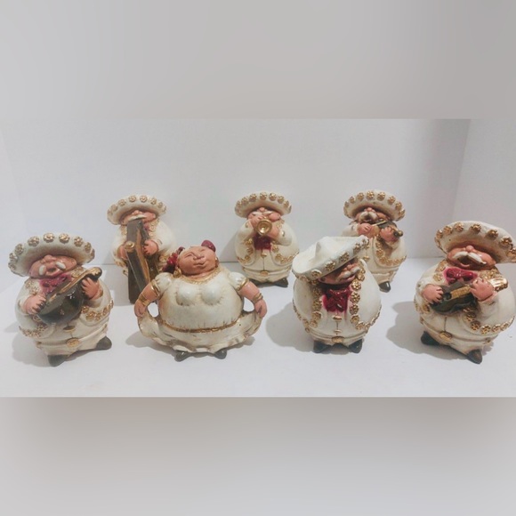 Other - Chalkware Folk Art Mariachi Band Figure
Decor VTG Mexican Music